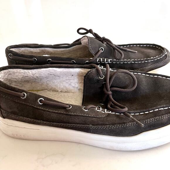 COLE HAAN GRANDPRO RALLY SLIPON Men\'s Brown Suede Sherpa lined Slip-On Shoes main image 6